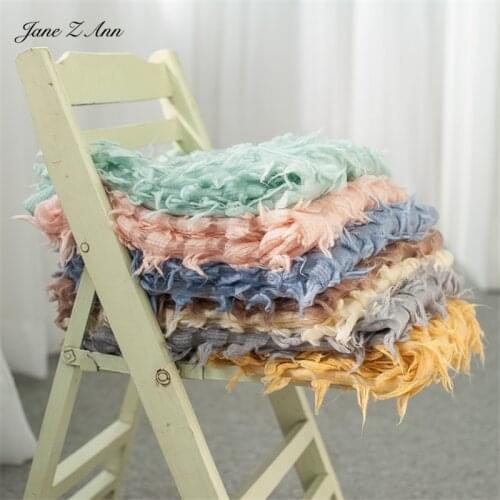 Jane Z Ann Newborn baby Photography wrap 70x200cm infant solid color soft blanket studio shooting accessories