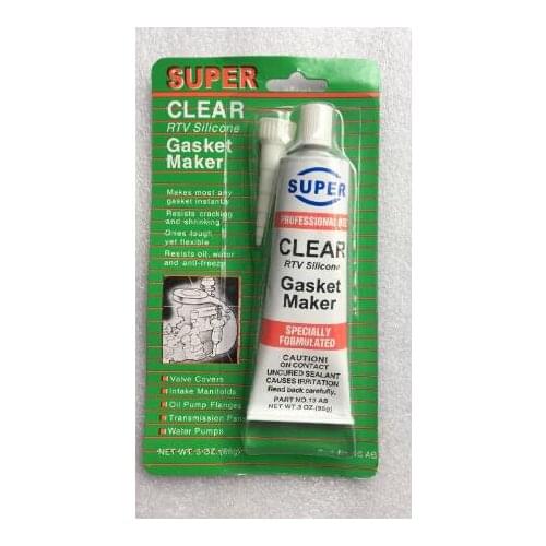 2pcs Rtv Professional Use Silicone Gasket Maker clear High Temp Sealant 85g 3oz Tube