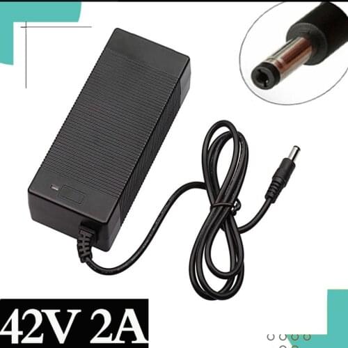42V2A Charger 36V2A Battery Charger Lithium Ion Lithium Polymer Charger 10 Series 36V Electric Bicycle DC5.5 * 2.1/Free Shipping