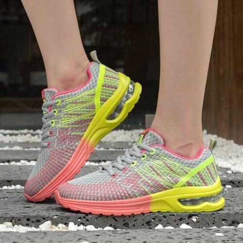 Sz35-42 Couple Running Shoes Fashion Breathable Outdoor Male Sports Shoes Lightweight Sneakers Women Comfortable Shoes Woman