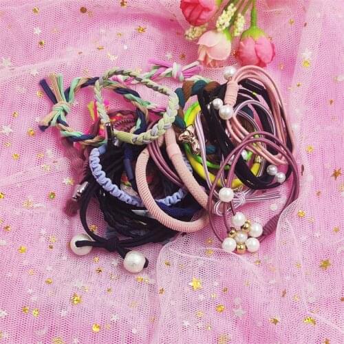 1PCS/10PCS Low Price Processing Random Style Send Elastic Hair Bands Simplicity Korean Fashion Hair Accessories For Baby Girls