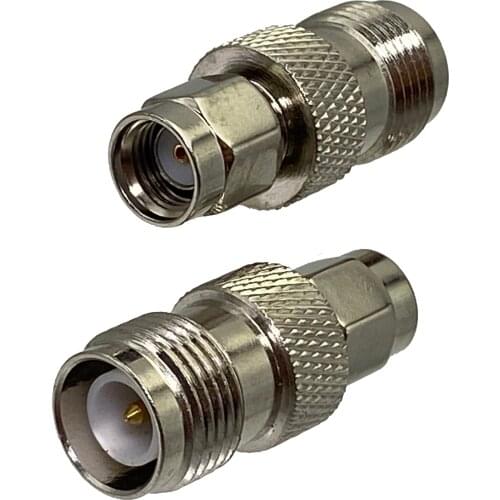 1pcs Connector Adapter RP-TNC Female Plug to RP-SMA Male Jack RF Coaxial Converter Straight New Nickel Plated