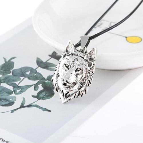2020 new models 1pc creative pirate wolfhead Necklace wolfhead Pendant Necklace amulet animal fashion mens gift jewelry