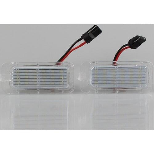 2pcs LED Number License Plate Light Lamp for Ford Focus for Fiesta for Mondeo MK4 for C-Max MK2 for S-Max for Kuga for Galaxy