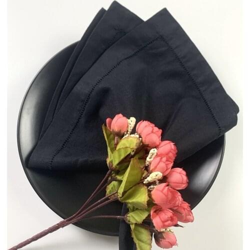 240 PCS Color Dinner Napkins Linen with Hemstitched Table Napkins Vintage Tea Napkins For dinner party 20"x20"-inch