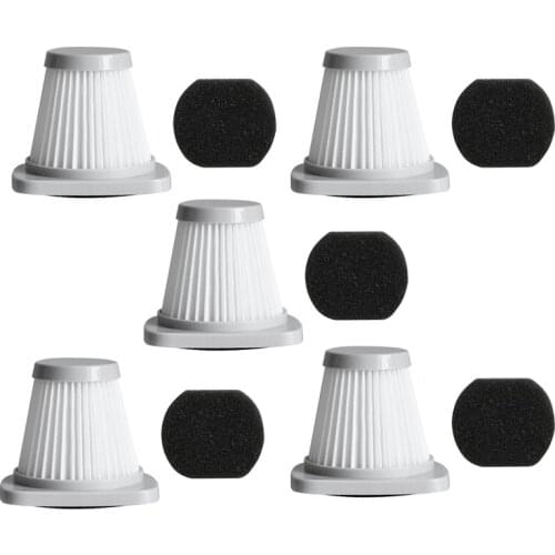 5Pcs/1Set for Midea Handheld Vacuum Cleaner SC861 SC861A Accessories Haipa Filter HEPA Filter