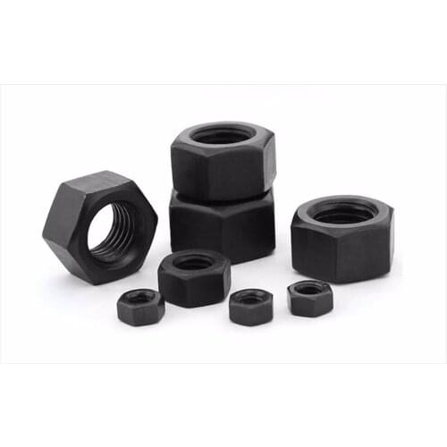 500pcs M2 M2.5 M3 M4 Carbon Steel Black Hex Nut Hexagon Nuts Hexagonal Nut Screw Nut