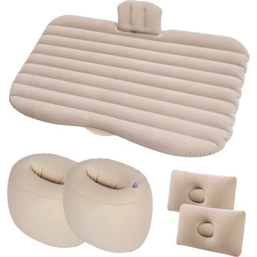 Car Air Inflatable Travel Mattress Bed for Car Back Seat Mattress Multifunctional Sofa Pillow Outdoor Camping Mat Cushion