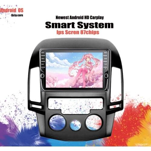 4G RAM Car Radio For Hyundai I30 2007 2008 2009 2010 2011 Android 10 audio stereo Player 8'' IPS Screen BT Carplay RDS DSP