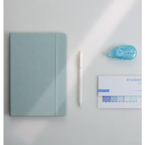 A5 Squared Journal Hard Cover Elastic Band 5x5 Grid Bullet Notebook Simple Travel Diary