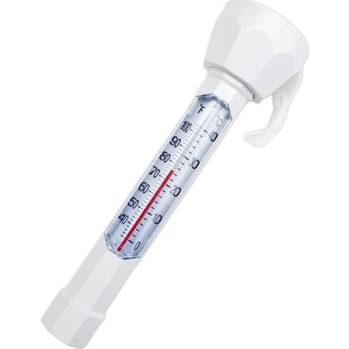 Large Swimming Pool Thermometer, Fish Pond Spa Water Temperature Test Tube Thermometer- Easy Reading