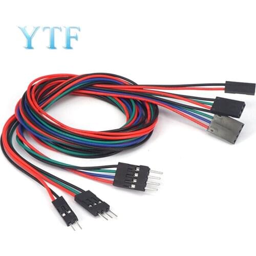 3D Printer Parts Cable Jumpers 2Pin 3Pin 4pin Male To Female 70CM Long DuPont Line