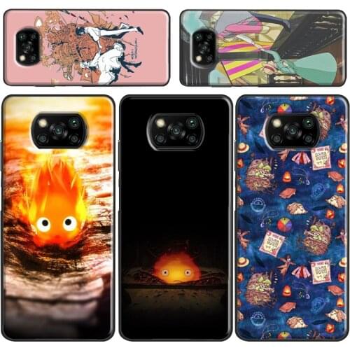 Howls Moving Castle Studio Ghibli Case For Xiaomi Mi 11 Ultra 10T Pro Mi Note 10 Lite 11 Cover For POCO F3 F1 F2 M3 X3 Pro