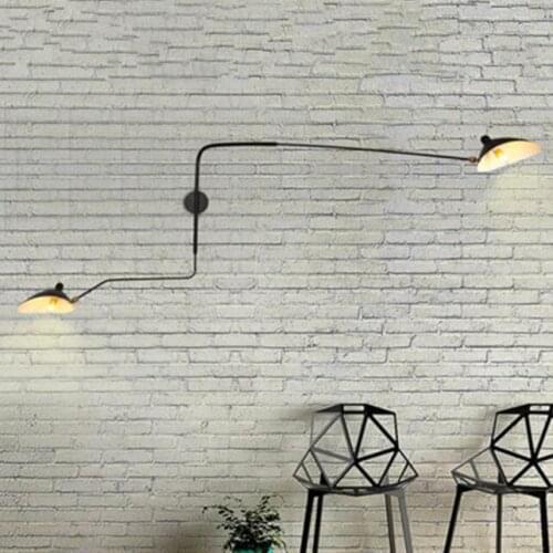 Black Loft Iron Wall Lamp Retro Vintage Lighting Indoor Wall Lamp American industrial Lighting lifting pulley wall light