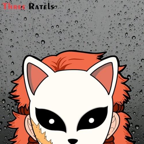 FC265 3D Demon Slayer Sabito Anime Peeker Car Stickers On Motorcycle Suitcase Home Decor Phone LaptopVinyl Decal