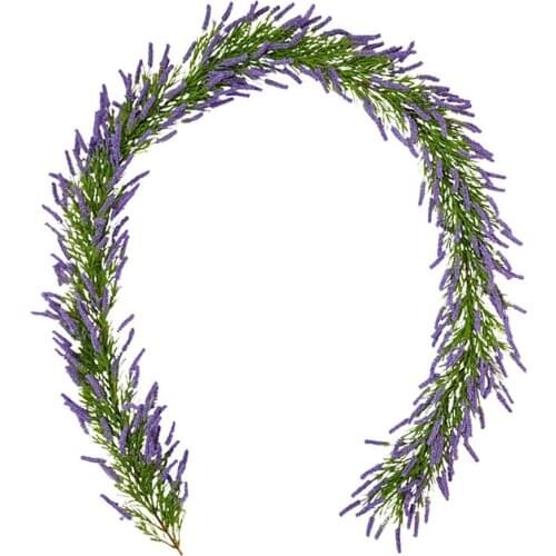 Simulation Rattan Holiday Party Decoration Artificial Vine Flower Hanging Green Plant Lintel 1.4m Background Wall Garland