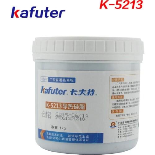 Kafuter 1KG/Pot K-5213 high thermal conductivity silicone electronic components heat silicone thermal conductivity 3.0 silver