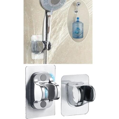 Adhesive Shower Head Holder Adjustable Shower Wand Holder Wall Mount Bracket