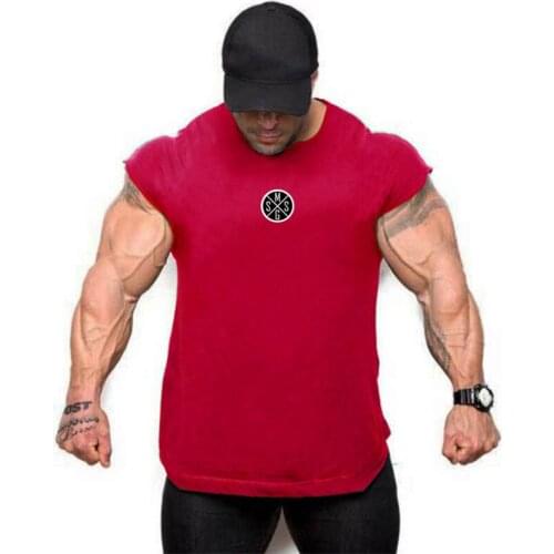 Workout New Brand Mens Tank Tops Shirt Gym Tank Top Fitness Clothing Vest Sleeveless Cotton Man Canotte Bodybuilding Ropa Hombre