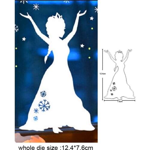 Christmas Princess eif Metal Cutting Dies for 2020 New Stencil dies DIY Scrapbooking dies Embossing Album Card Making Craft dies