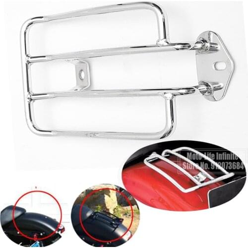 Motorcycle Chrome Rear Fender Luggage Rack autocycle Support Shelf Solo Seat For Harley XL Sportsters 48 883 XL1200 2004-2019