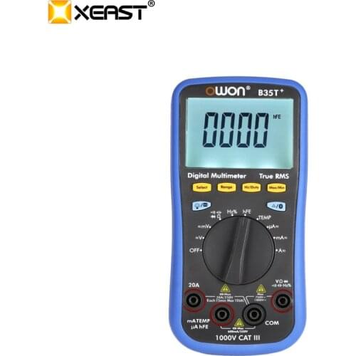 OWON B35T+ multimeter with True RMS measurement, Bluetooth BLE 4.0 (Android and iOS) and offline data recording function