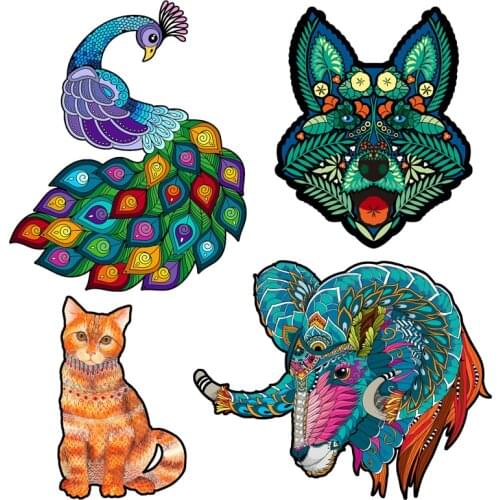 2021 New Wooden Jigsaw Puzzle For Adults Children Christmas Gift Crafts Animal Shaped Wood DIY