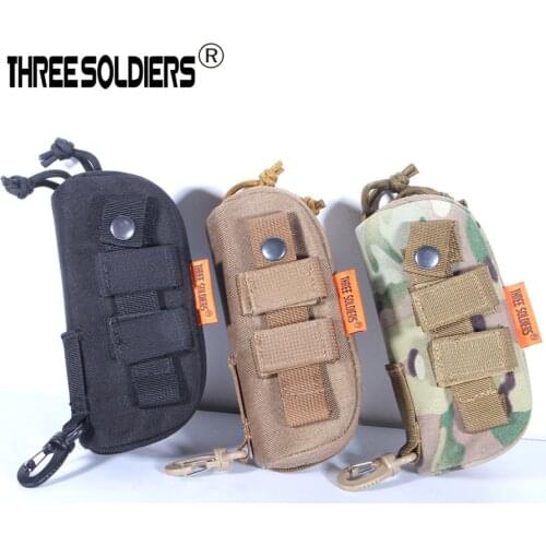 OutdoorTactical Molle Glasses Carrying Case 1000D nylon Portable Sunglasses Box Shockproof Protective Goggles Storage Box