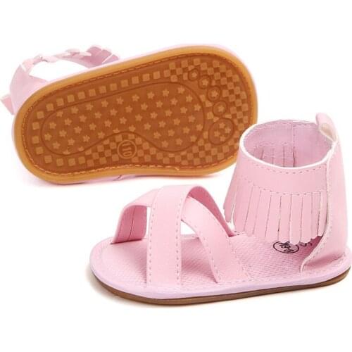Baby Girl PU Tassel Sandals Newborn Baby Girl Shoes Cute Fashion Child Sandals For Baby Girls wf