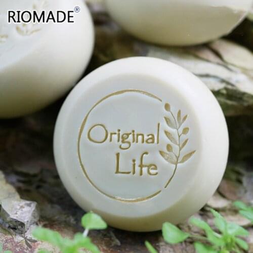 Original Life Letter Soap Stamp Transparent Natural Resin Handmade Soaps Making Stamps Acrylic Chapter Custom DIY Seal Z0540ZM