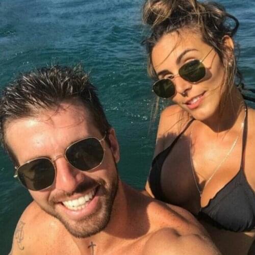 Retro Vintage Metal Mirror Sunglasses Women Luxury Brand Design Small Glasses Female Polygon Sun Glasses For Men oculos de sol