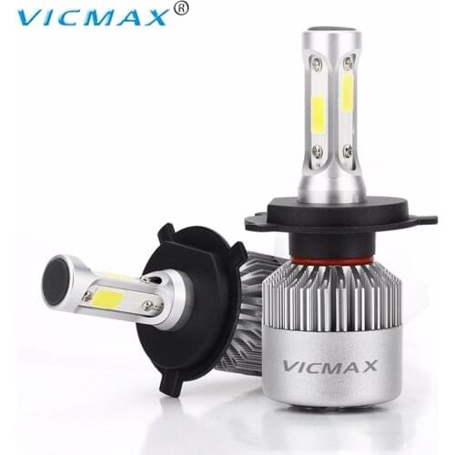 VICMAX H4 H7 H11 H1 H13 H3 9004 9005 9006 9007 9012 COB LED Car Headlight Bulb Hi-Lo Beam 72W 8000LM 6500K Auto Headlamp 12v 24v
