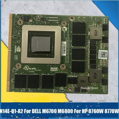 Kai-Full K3000M K 3000M N14E-Q1-A2 Video Graphics VGA Card for LATOP Dell Precision M6700 M6800 HP 8760W 8770W 8740W