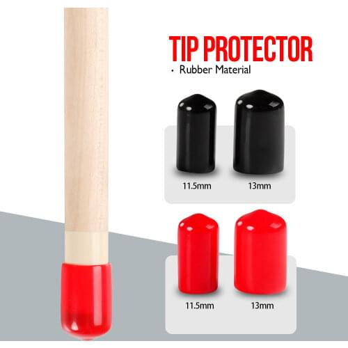 Billiard Tip Protectors 3Pcs/lot Rubber Protective Head Cover Pool Tip Tools Professional Durable Protector Billiard Accessories