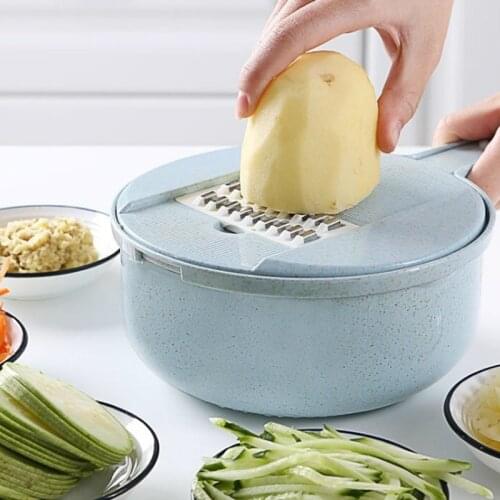 12-piece vegetable slicer potato peeler carrot onion grater with vegetable cutter filter multi-function kitchen accessories