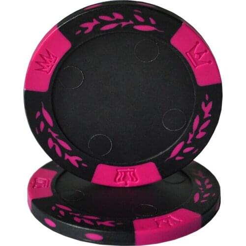 25PCS/LOT Poker Chip 14g Clay with Inner MetalNo face value Wheat Taxes Hold'em Poker Wholesale CheapPoker Chips Entertainment