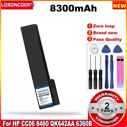 8300mAh Laptop Battery For HP CC06 8460 QK642AA For ProBook 6360t Mobile Thin Client 6360b 6460b 6475b 6470b 6560b 6565b 6570b