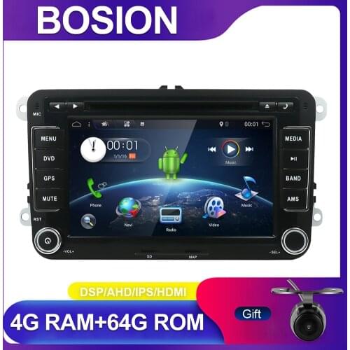 Bosion Android 10 PX6 Car DVD Player GPS Navi for Volkswagen Skoda Octavia golf 5 6 touran passat B6 polo tiguan audio 4GB 64GB
