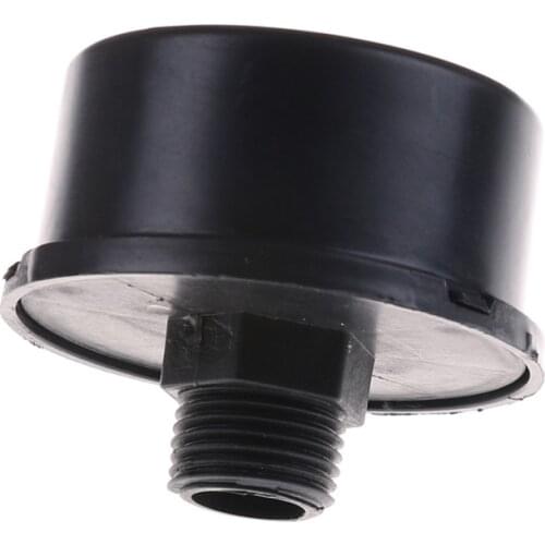 Black G3/8 16mm Male Threaded Filter Silencer Mufflers for Air Compressor Intake