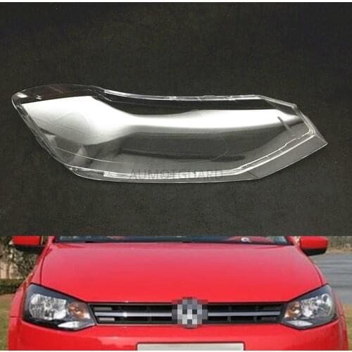 For Volkswagen VW Polo 2018 2019 Headlamp Cover Car Headlight Lens Replacement Auto Shell