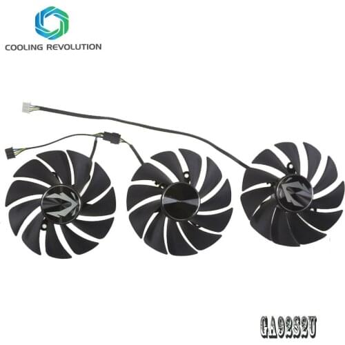 Graphics card fan GA92S2U DC12V 0.46A 4Pin for ZOTAC GAMING GeForce RTX 3080 RTX 3090 Trinity Holo