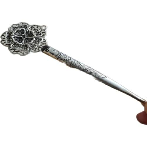 Chinese Old Tibet Silver Tibetan Silver Carved Hairpin
