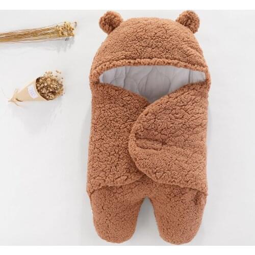 0-3 Months Baby Sleeping Bag Newborn Split Leg Warm Blanket Cotton Thickened Newborn Photography Wrap Photo Props Outfits