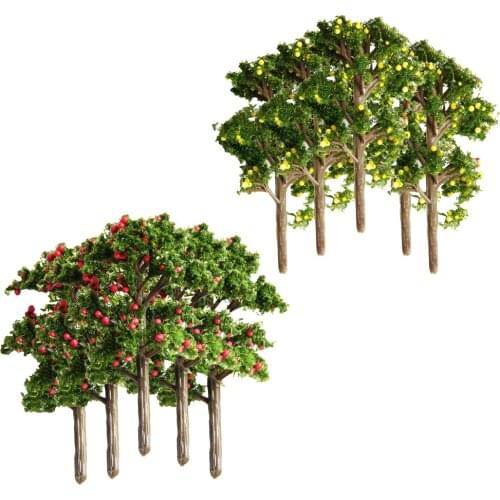 MagiDeal Model Fruit Tree Layout DIY Landscape Scenery Sand Table Dioramas