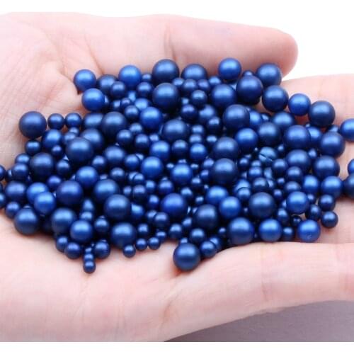 Small bag 4mm 200pcs Mette Color Round No Hole Pearls Beads Multi color optional DIY Fashion Crafts Nail Art Decorations