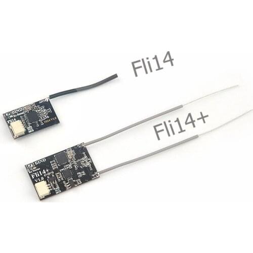 Flysky 2.4G Fli14 / Fli14+ 14CH Micro Receiver OSD RSSI output With PA power amplification for RC Racing Drone