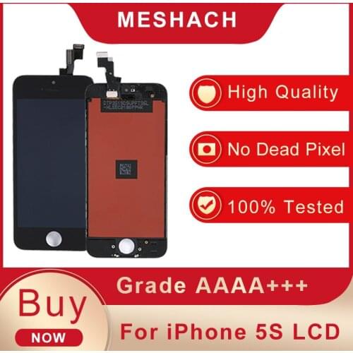 Mobile Cell Phone LCDs Display New Original Repair Parts For iPhone 5S Touch Screen Replacement Assembly Digitizer No Dead Pixel