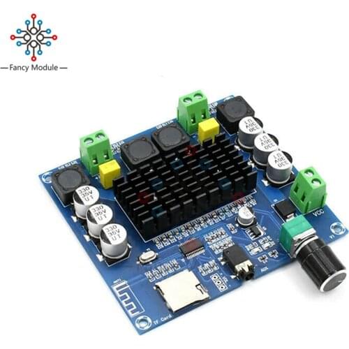 Diymore XH-A104 TPA3116 Bluetooth 4.1 Digital Power Amplifier Board 2x50W Stereo AMP Module Support TF Card AUX Potentiometer