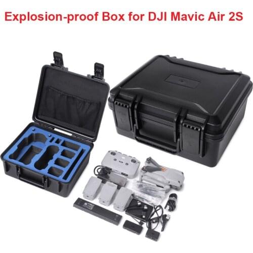 DJI Mavic air 2S Protable Carrying Case Explosion-proof Box for DJI Mavic Air 2S Fly More Drone Wateproof Large Capacity Case