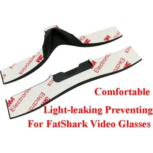 Light-leaking Prevent Comfortable Rubber Material Faceplate Pads 5mm Thicken Sponge Foam Pad For FatShark V2 HD2/HD3/HDO/V3V4